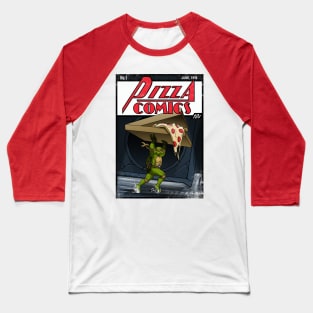 Pizza Comics - Featuring Michelangelo Baseball T-Shirt
